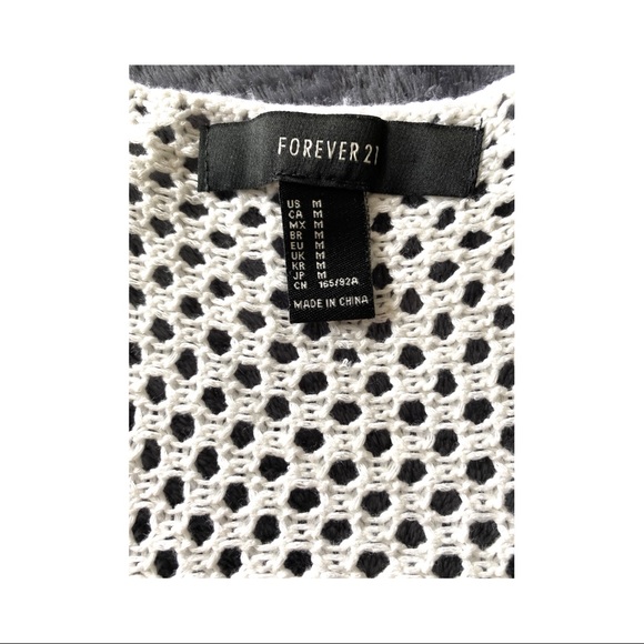 White Knitted Beach Chic Tank Top M - Picture 11 of 11